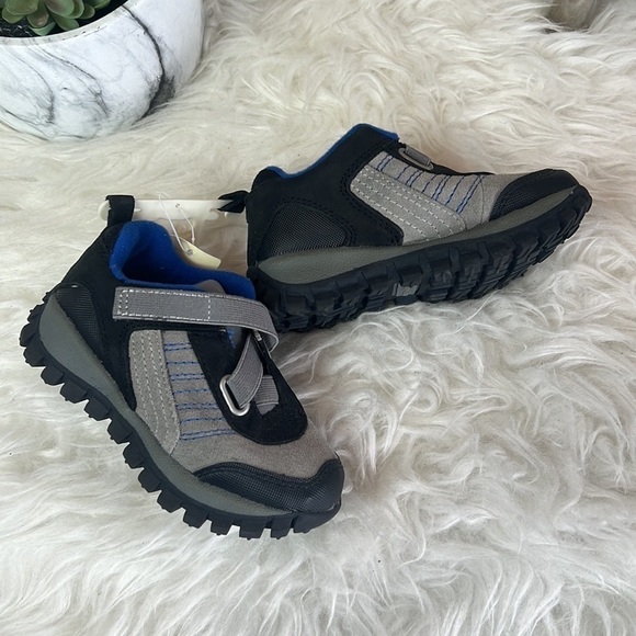 Gap Gray/Blue/Black Slip on Toddler Boys Sneakers Size 9 - Picture 5 of 14